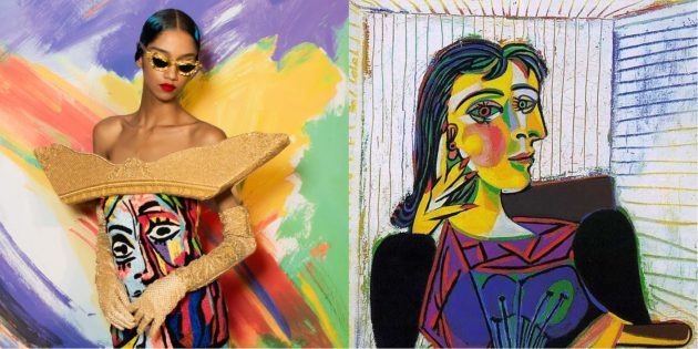 Model Moschino dan Picasso "Portrait of Dora Maar".