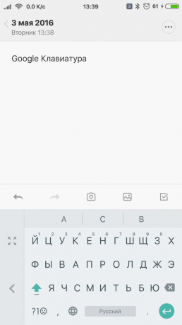 Google Keyboard satu tangan modus