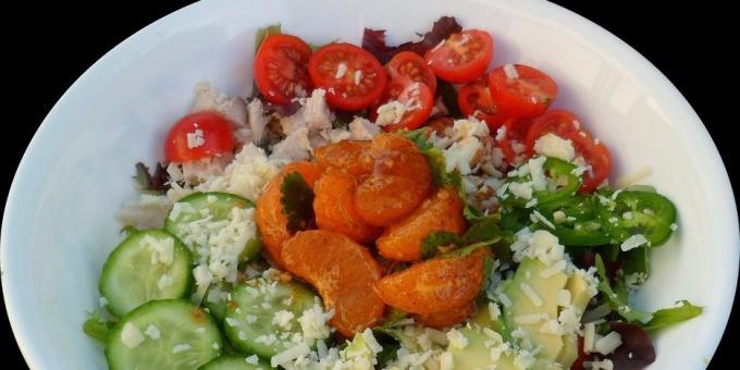 salad diet: Salad dengan ayam dan mandarin