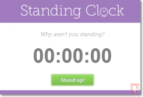 StandingClock: waktu pelacakan dalam posisi berdiri