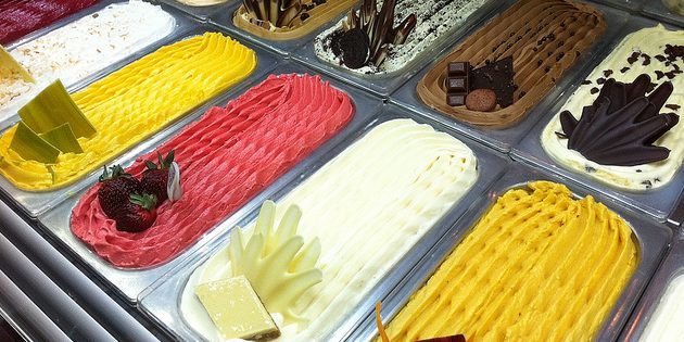 jenis es krim: gelato