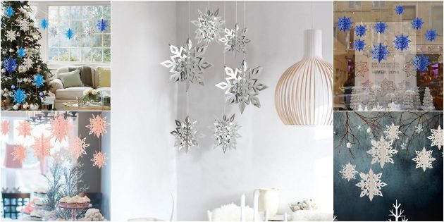 Dekorasi Natal dengan AliExpress: Snowflake terbuat dari karton