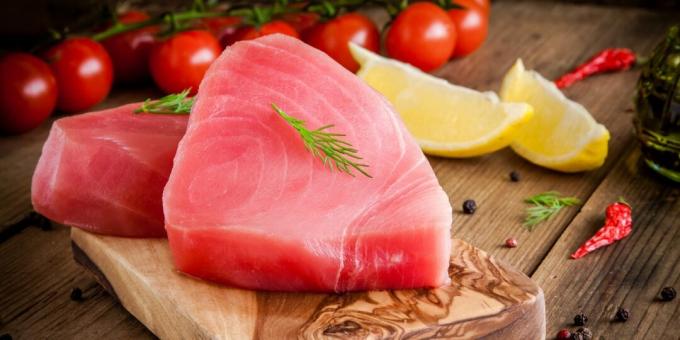 Makanan yang mengandung yodium: tuna