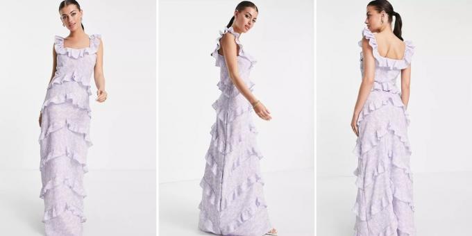 Pakaian Formal: Dress Ruffle Berjenjang 