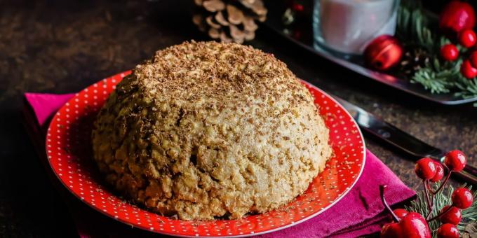 Kue "Bukit Semut" dengan resep krim krim coklat