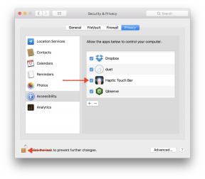 Haptic Sentuh Bar - utilitas yang menambahkan Getar tachbara untuk MacBook Pro