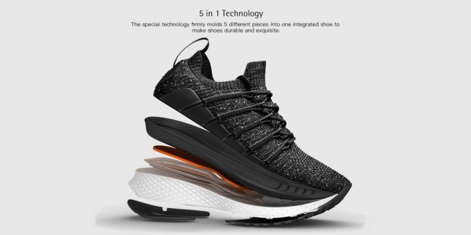 Sneakers Xiaomi Mijia 2 Fishbone: desain tunggal