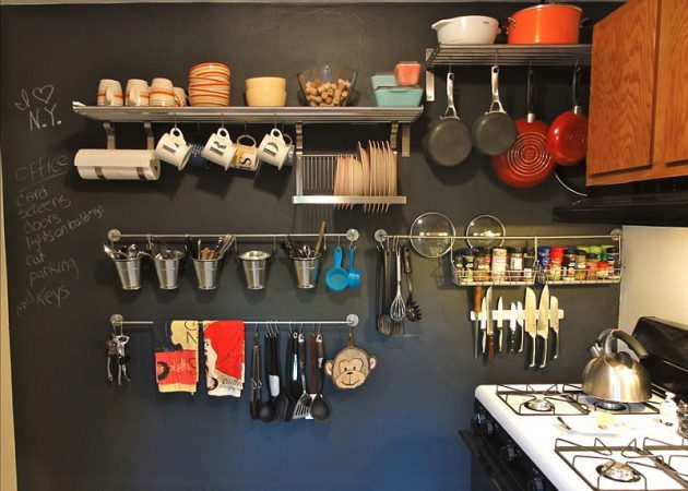 desain dapur kecil: sistem suspensi