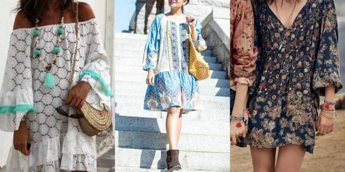 Boho Style: Pilih gaun tunik dengan lebar lengan bebas
