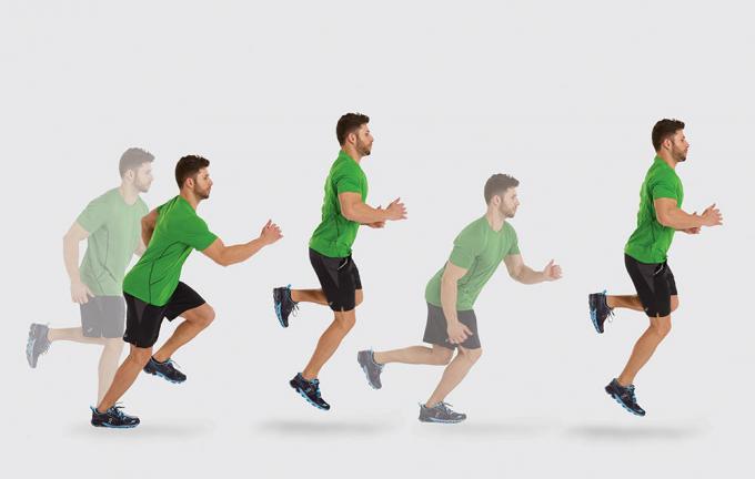 Cara berlari cepat: melompat dengan satu kaki