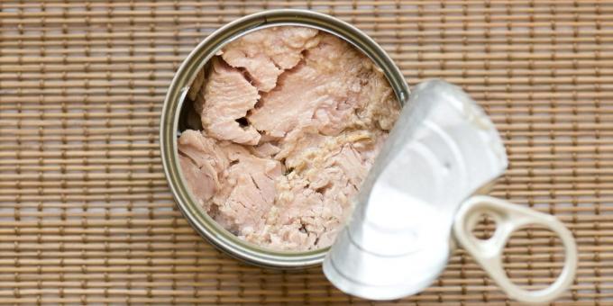 Dalam beberapa produk vitamin d: tuna kaleng