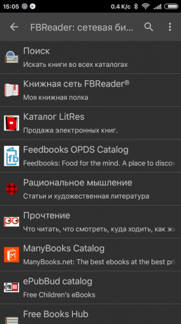 FBReader: jaringan perpustakaan