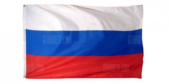 Olahraga atribut: bendera Rusia