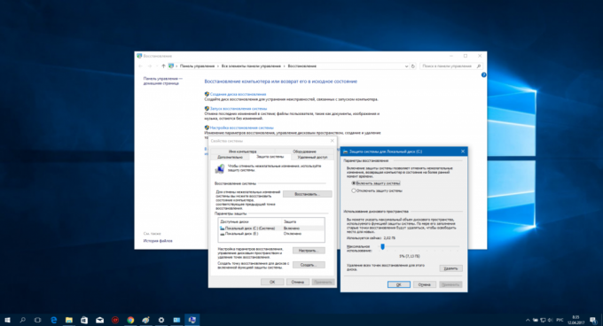 Konfigurasi Windows 10: System Restore Layanan
