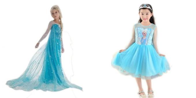 kostum Tahun Baru untuk anak-anak: Princess Elsa