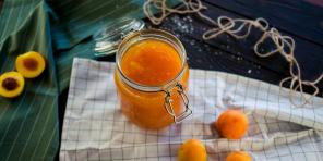 Aprikot dan selai jeruk dengan gula