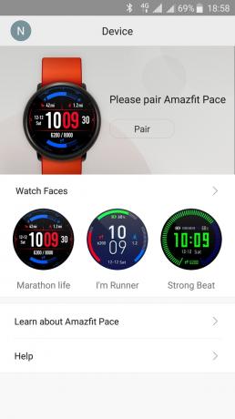 Xiaomi Amazfit Pace: Bekerja dengan aplikasi