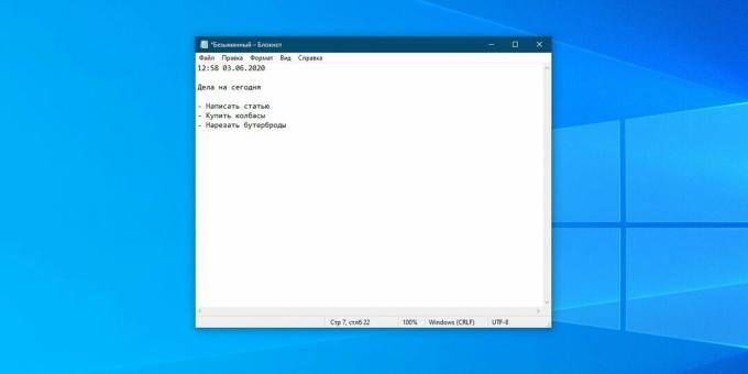 Windows Notepad: Format TXT bersifat universal