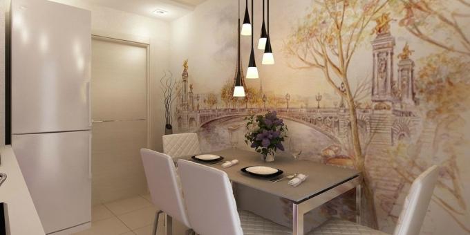 Apa wallpaper untuk memilih untuk berbeda kamar: Foto Dinding Mural