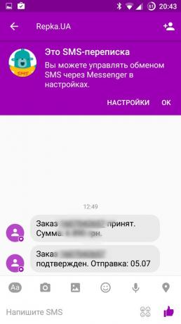 Facebook Messenger: SMS-menyurat