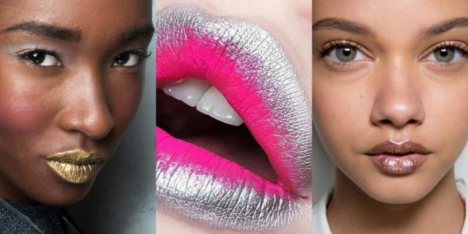 New makeup: bibir warna metalik