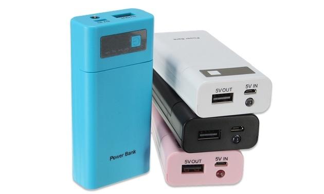 Fashion-Universal-multicolor-Portable-5V-1A-USB-DIY-Power-Bank-2X-18650-Battery-Charger-Case-Kit