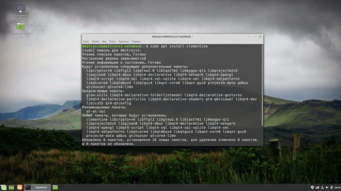 Cara menginstal software di Linux: terminal