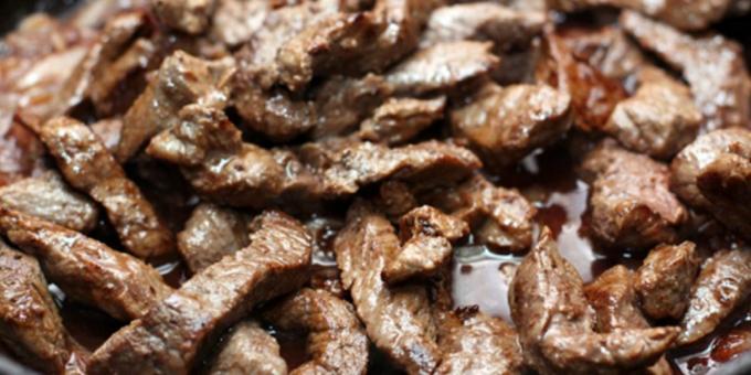  Cara memasak daging dalam oven: irisan daging sapi, panggang di foil 
