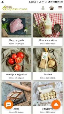 produk pertanian: berbagai "Makan Rustic" didistribusikan oleh bagian