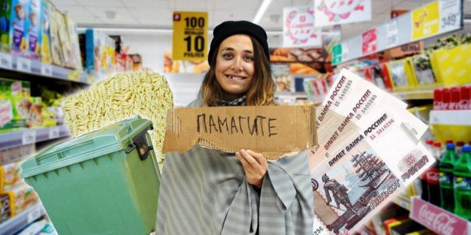 Pengalaman pribadi: bagaimana hidup seminggu untuk 700 rubel