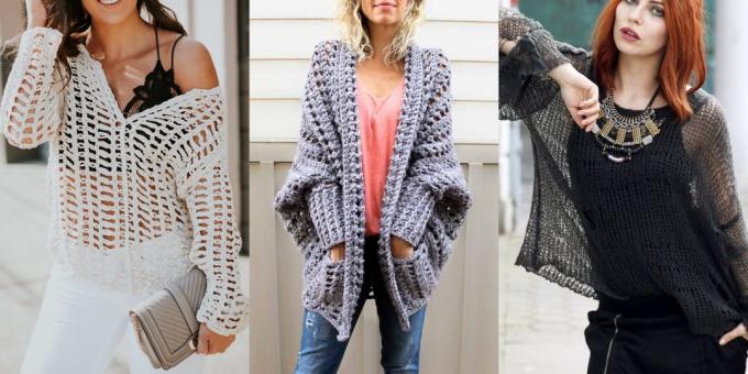 sweater modis dan cardigan, 2018-2019: Perforated mengikat
