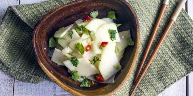 salad resep kembang kol dengan cabai dan bawang putih