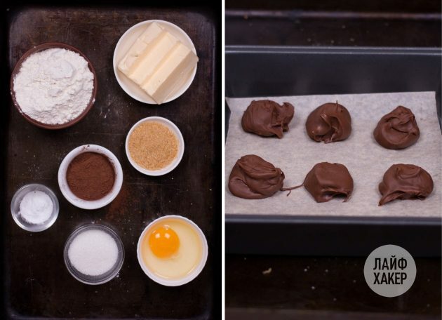 Siapkan bahan untuk kue chocolate fondant: 