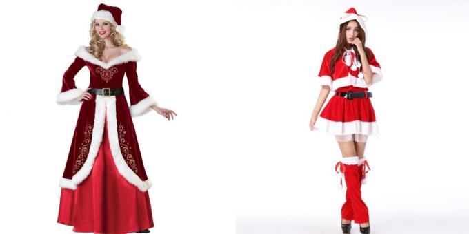 kostum Natal untuk orang dewasa: Salju Maiden