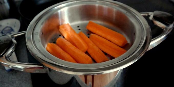 Bagaimana dan berapa banyak untuk memasak wortel: Steaming
