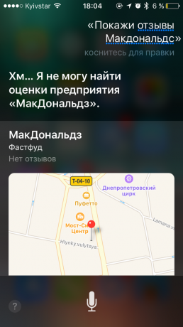 perintah Siri: menemukan ulasan tentang restoran