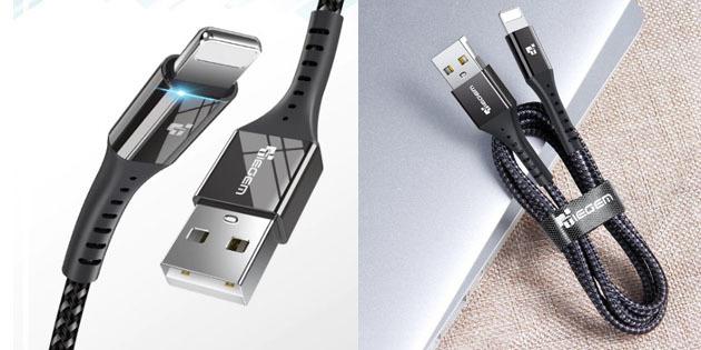 Pengisian Kabel untuk iOS: TIEGEM USB