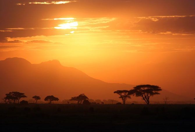 Sunset di Tanzania