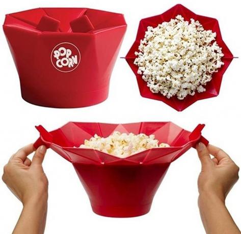 Sebuah ember popcorn