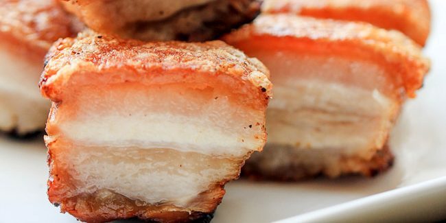 Daging babi di oven yang: babi dengan kerak asin renyah dalam bahasa Cina