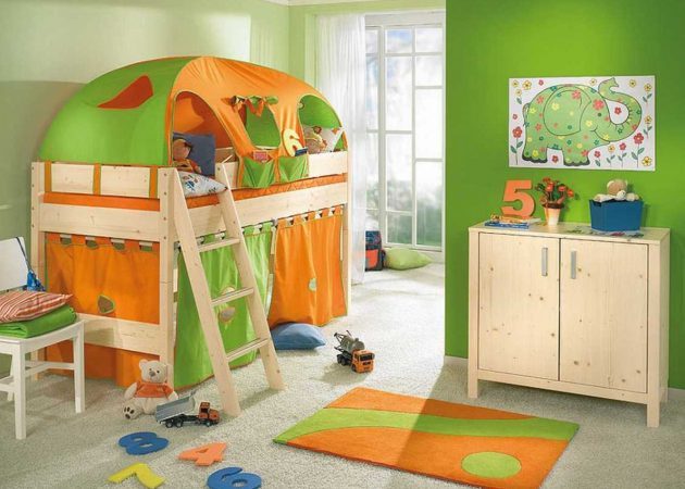 Interior dari anak-anak: bunk bed