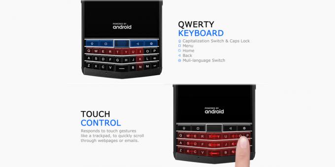 QWERTY-keyboard smartphone tahan Unihertz Titan