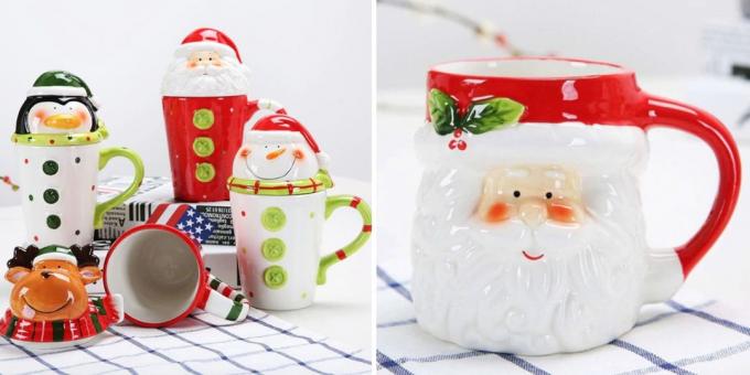 Produk dengan aliexpress, yang akan membantu menciptakan suasana Natal: Mug