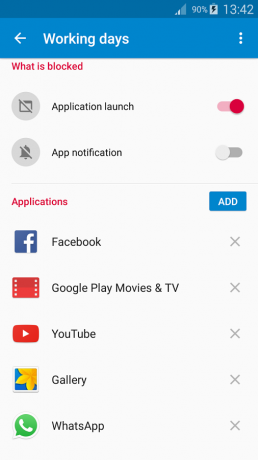 AppBlock: daftar aplikasi