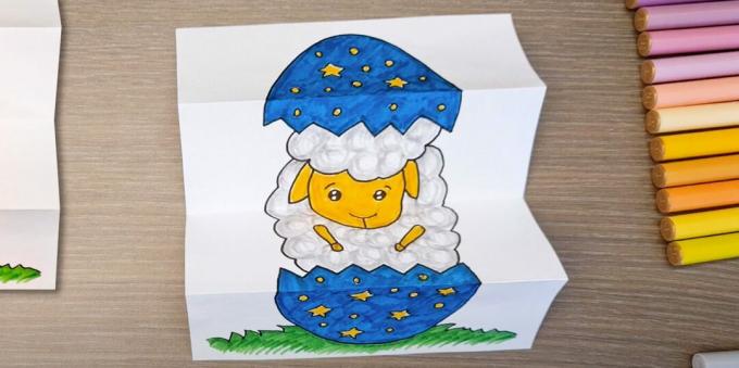 Kerajinan untuk Paskah dengan tangan Anda sendiri: kartu dengan telur