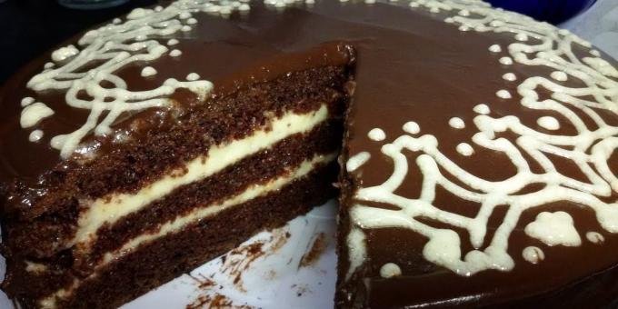 Chocolate cake ramping