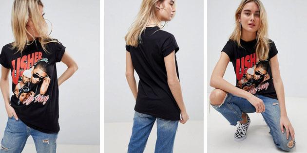 Wanita fashion t-shirt dari toko-toko Eropa: Cotton T-Shirt ASOS 