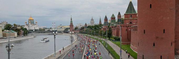 Moskow Marathon 2015: rute melewati banyak bangunan bersejarah