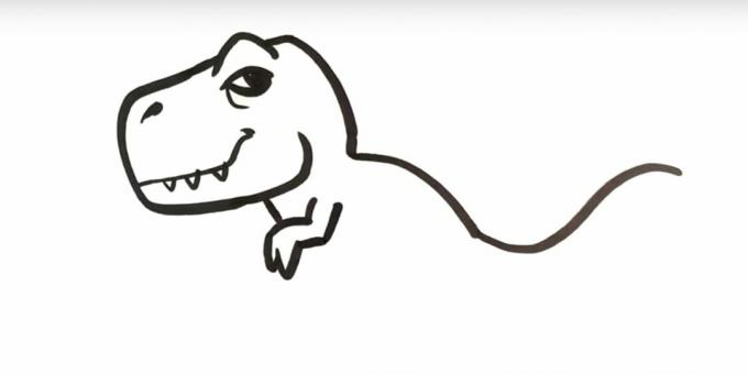 Cara menggambar dinosaurus: menggambar cakar