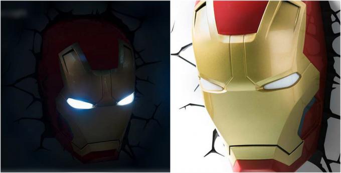cahaya 3D "Iron Man" 